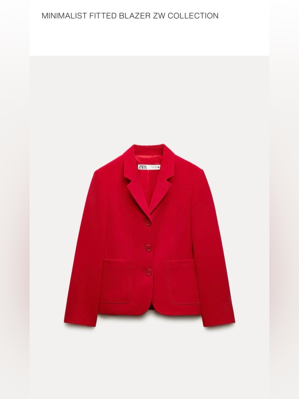 Zara Red Blazer and Pants